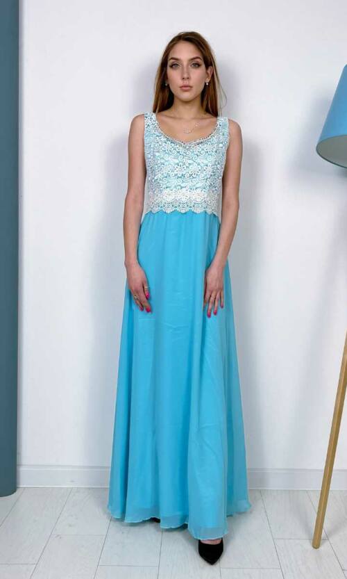 Вечірня сукня 6073 Блакитний