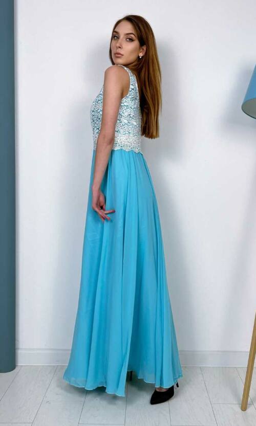 Вечірня сукня 6073 Блакитний