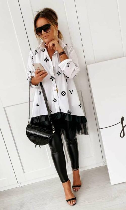 Сорочка Коттон Тренд Принт 8299 Молочна