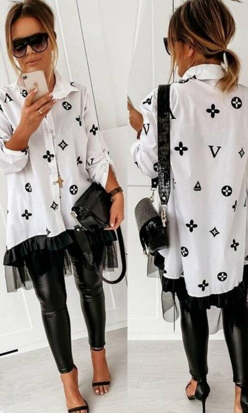 Сорочка Коттон Тренд Принт 8299 Молочна