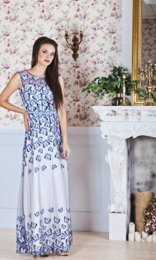 Вечірня сукня 7113e Блакитний