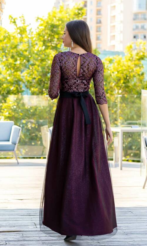 Коктейльне плаття 9170e Бордо