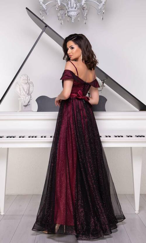 Вечірня сукня 9025e Бордо