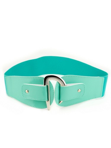 Пояс Екошкіра Глянцевий Лак Р-6/87 Бірюза