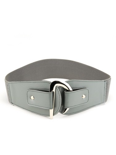 Пояс Екошкіра Глянцевий Лак Р-6/87 Сірий