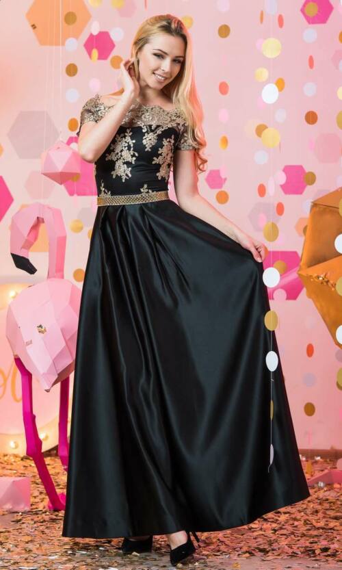 Вечірня сукня 7037 Чорний