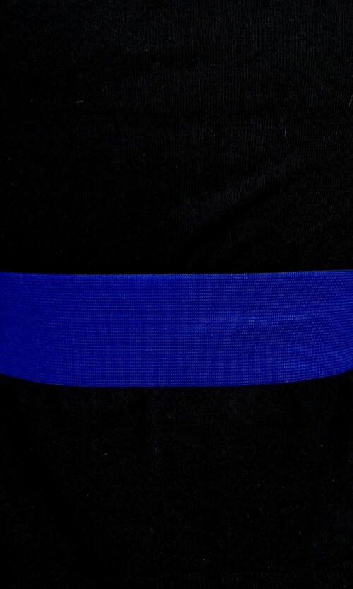 Пояс Екошкіра Квітковий Принт Р-6/87 Синій