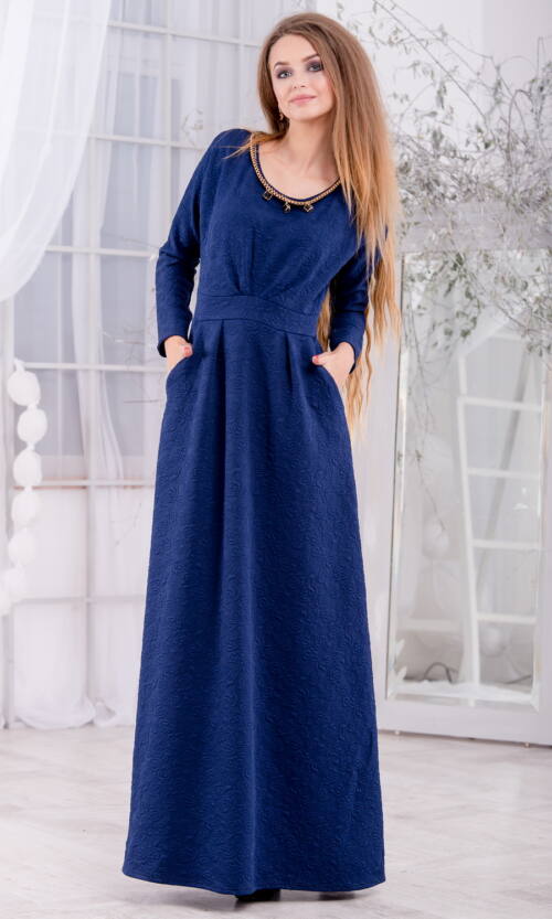 Вечірня сукня 5273e Синій