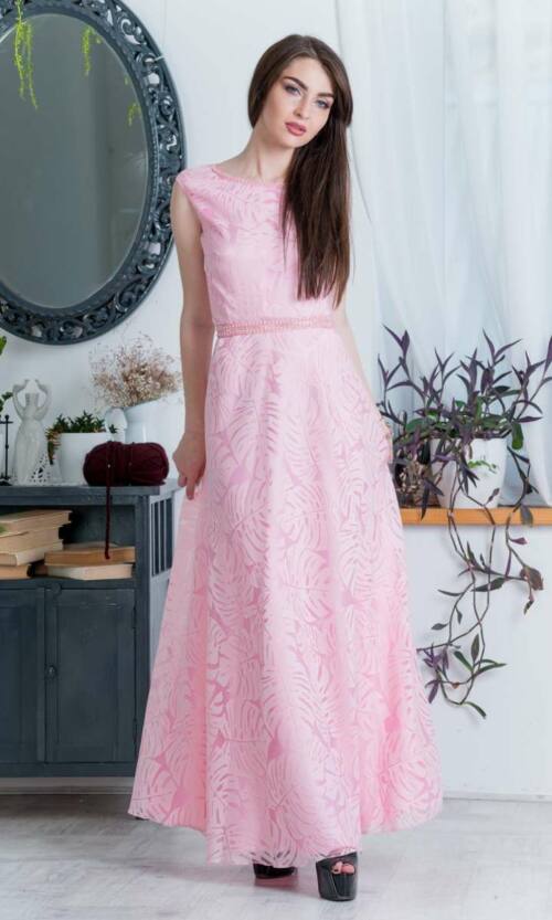 Вечірня сукня 7090e Рожевий