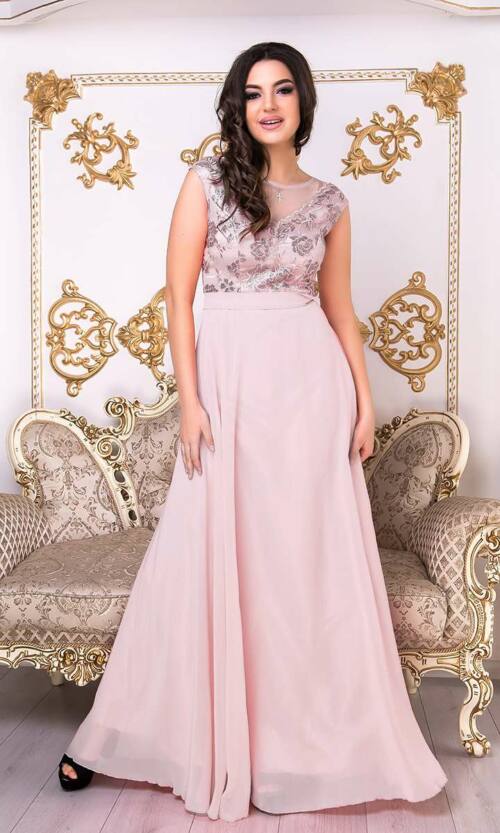 Вечірня Сукня Максі Вишивка 9000 Фрезова