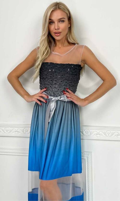 Вечірня сукня 5057e Блакитний