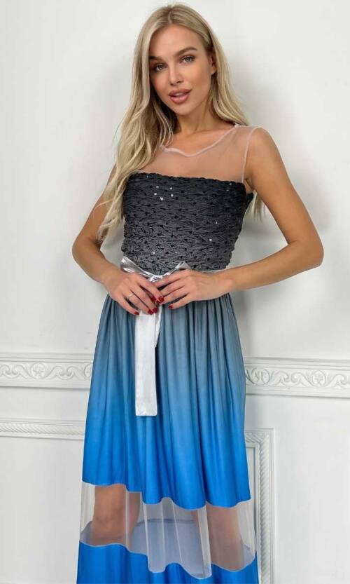 Вечірня сукня 5057e Блакитний