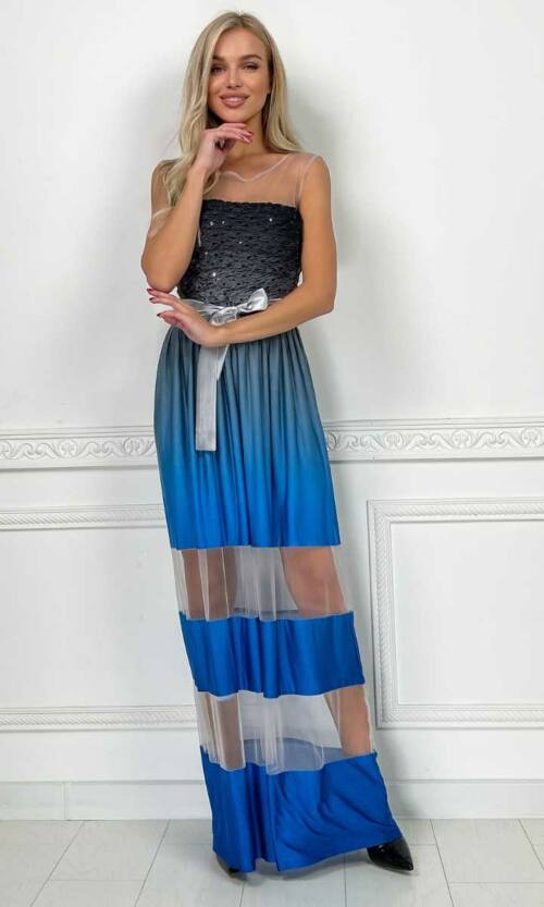 Вечірня сукня 5057e Блакитний