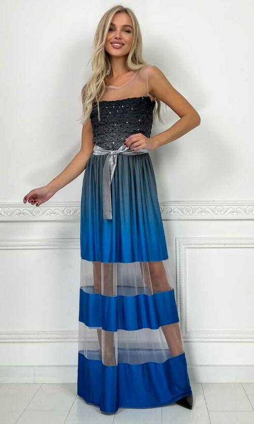 Вечірня сукня 5057e Блакитний