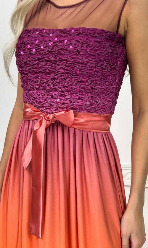 Вечірня сукня 5057e Помаранчевий