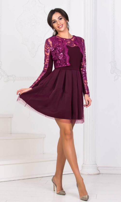 Коктейльне плаття 7265e Фуксія