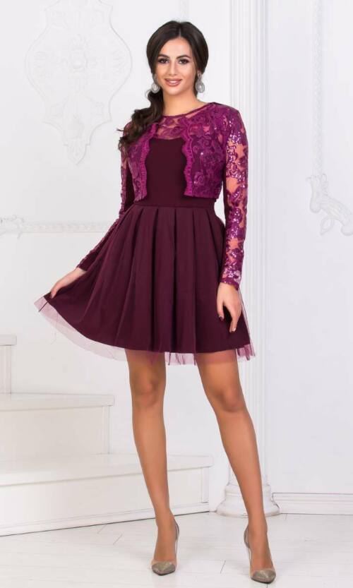 Коктейльне плаття 7265e Фуксія