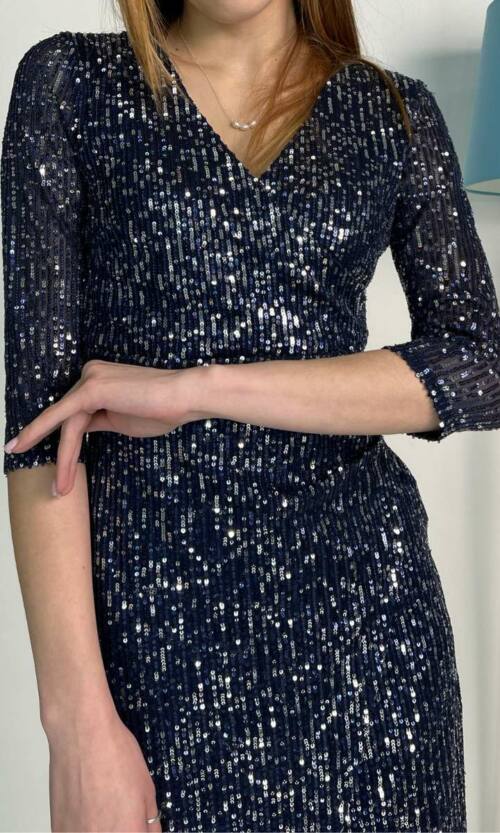 Коктейльне плаття 9274 Синій