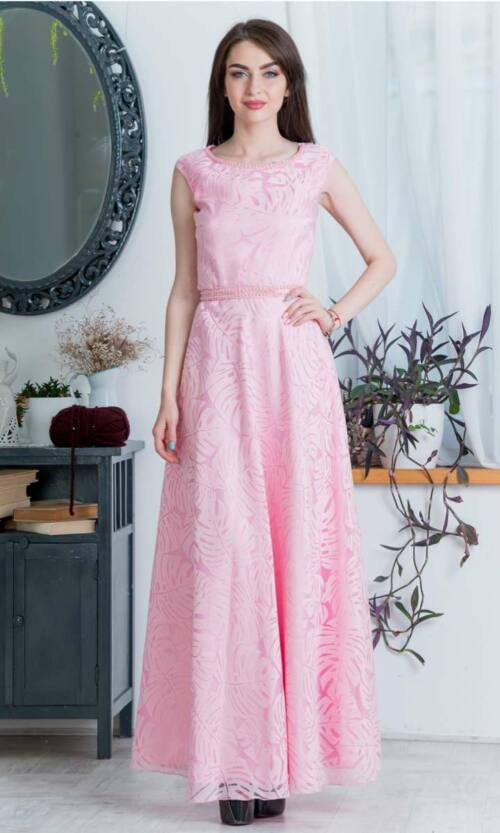 Вечірня сукня 7090e Рожевий