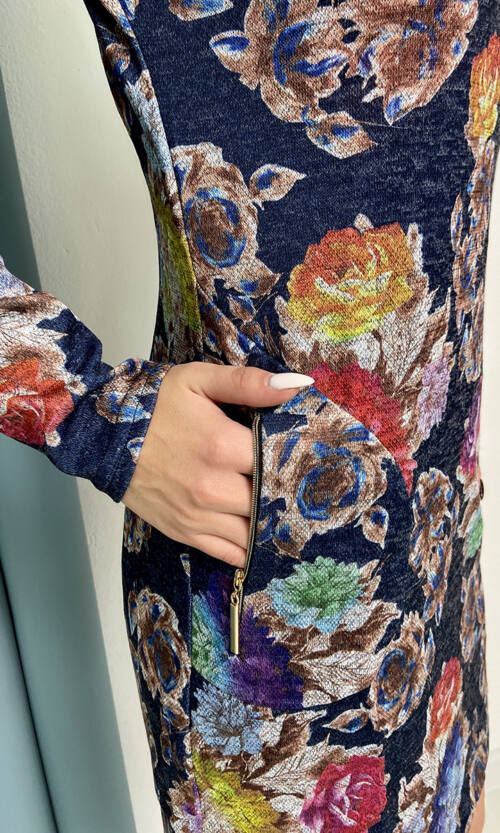 Повсякденна Сукня Ангора Кишені 7236 Сапфірова