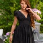 Коктейльное платье летняя романтика 26038 Черное